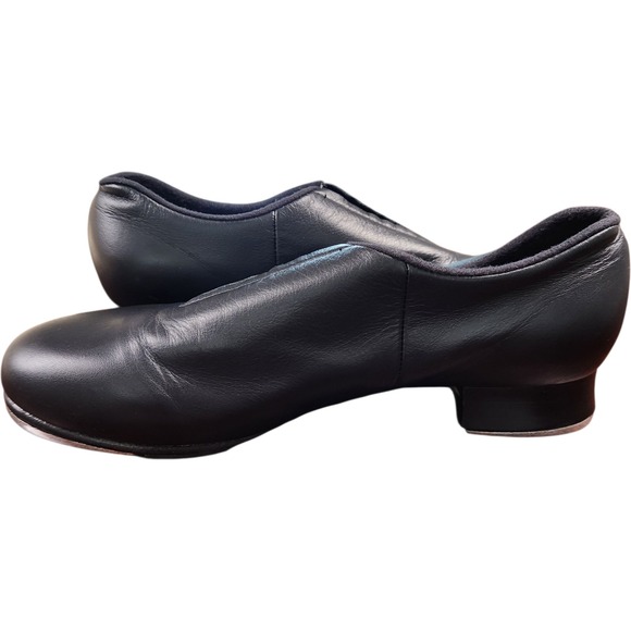 Bloch Flex Slip On Leather Tap Dance Shoes Black Women's Size 7.5 N NIB - Picture 1 of 10
